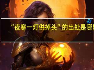 “夜寒一灯供掉头”的出处是哪里