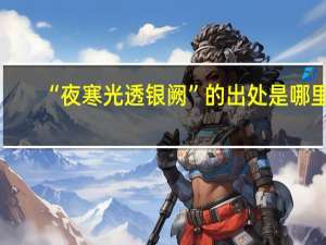 “夜寒光透银阙”的出处是哪里