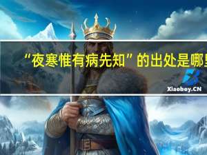 “夜寒惟有病先知”的出处是哪里