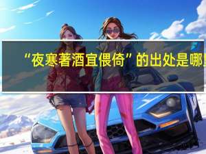 “夜寒著酒宜偎倚”的出处是哪里