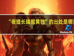 “夜提长鑱掘黄独”的出处是哪里