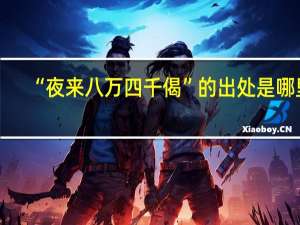 “夜来八万四千偈”的出处是哪里