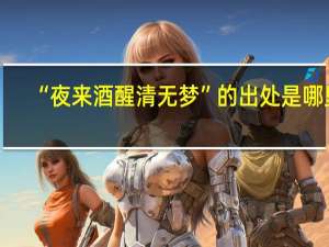 “夜来酒醒清无梦”的出处是哪里
