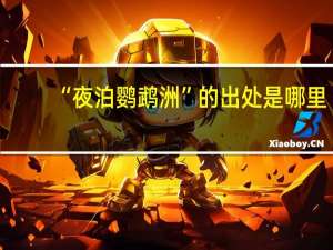 “夜泊鹦鹉洲”的出处是哪里