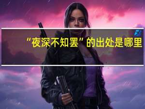 “夜深不知罢”的出处是哪里