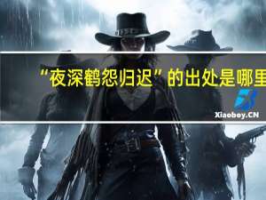 “夜深鹤怨归迟”的出处是哪里