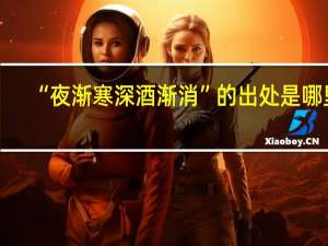 “夜渐寒深酒渐消”的出处是哪里