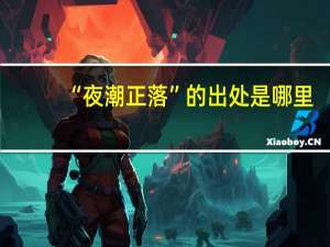 “夜潮正落”的出处是哪里