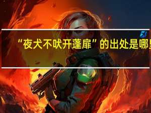 “夜犬不吠开蓬扉”的出处是哪里