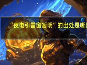 “夜电引雷窗暂明”的出处是哪里