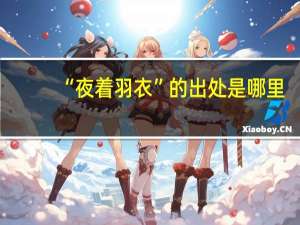 “夜着羽衣”的出处是哪里