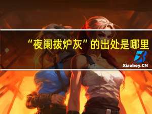 “夜阑拨炉灰”的出处是哪里