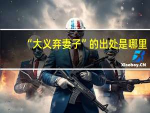 “大义弃妻子”的出处是哪里