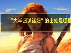 “大半归谋诸妇”的出处是哪里