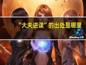 “大夫进谋”的出处是哪里