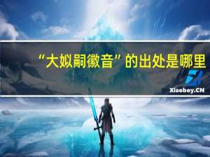 “大姒嗣徽音”的出处是哪里