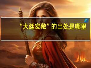 “大廷宏敞”的出处是哪里