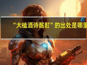 “大榼酒诗酩酊”的出处是哪里