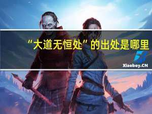 “大道无恒处”的出处是哪里