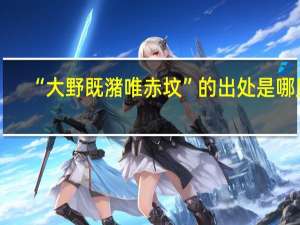 “大野既潴唯赤坟”的出处是哪里