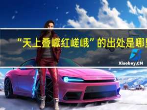 “天上叠巘红嵯峨”的出处是哪里