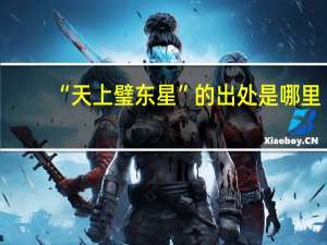 “天上璧东星”的出处是哪里
