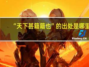 “天下甚籍籍也”的出处是哪里