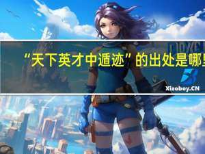 “天下英才中遁迹”的出处是哪里