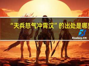 “天兵怒气冲霄汉”的出处是哪里