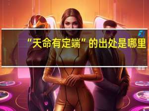 “天命有定端”的出处是哪里
