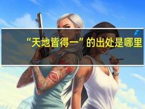 “天地皆得一”的出处是哪里