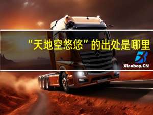 “天地空悠悠”的出处是哪里