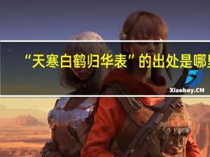 “天寒白鹤归华表”的出处是哪里
