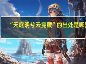 “天庭明兮云霓藏”的出处是哪里