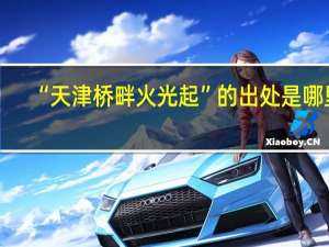 “天津桥畔火光起”的出处是哪里