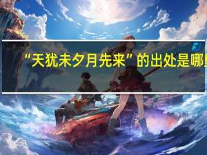 “天犹未夕月先来”的出处是哪里