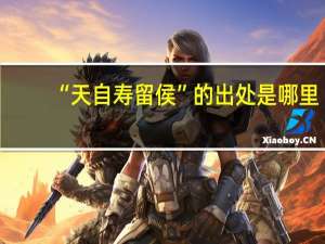 “天自寿留侯”的出处是哪里