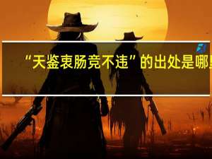 “天鉴衷肠竞不违”的出处是哪里