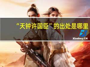 “天钟许国臣”的出处是哪里