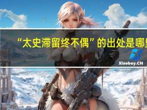 “太史滞留终不偶”的出处是哪里