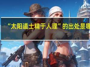 “太阳道士精于人理”的出处是哪里