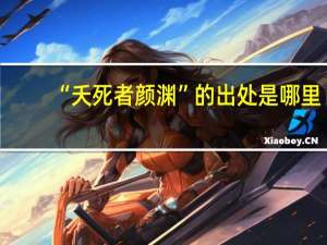 “夭死者颜渊”的出处是哪里