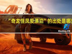 “奇龙怪凤爱漂泊”的出处是哪里