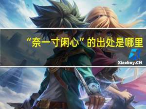 “奈一寸闲心”的出处是哪里