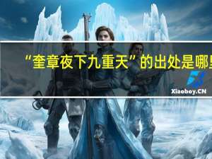 “奎章夜下九重天”的出处是哪里
