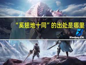 “奚翅地十同”的出处是哪里