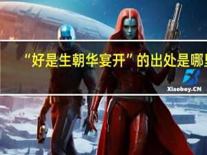 “好是生朝华宴开”的出处是哪里