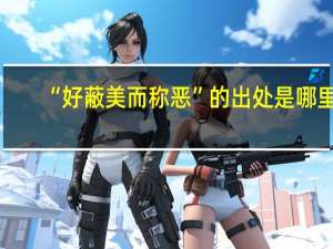 “好蔽美而称恶”的出处是哪里