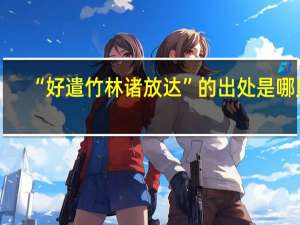 “好遣竹林诸放达”的出处是哪里