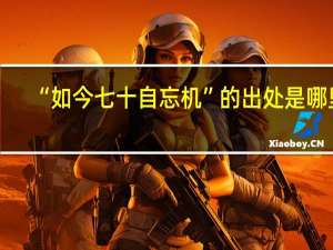 “如今七十自忘机”的出处是哪里